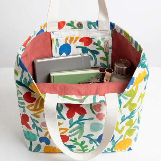 Painted Garden Tote Bag