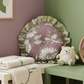 Pistachio Petal Frill Cushion