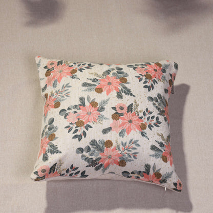 Pointsettia Blush Cushion Cover