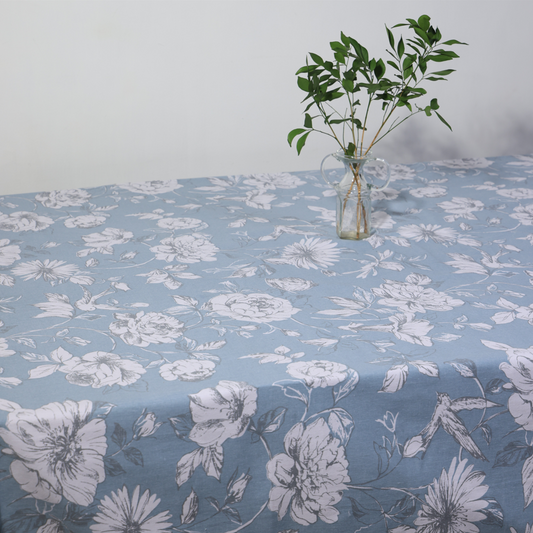 Magna Rose Tablecloth - Sky