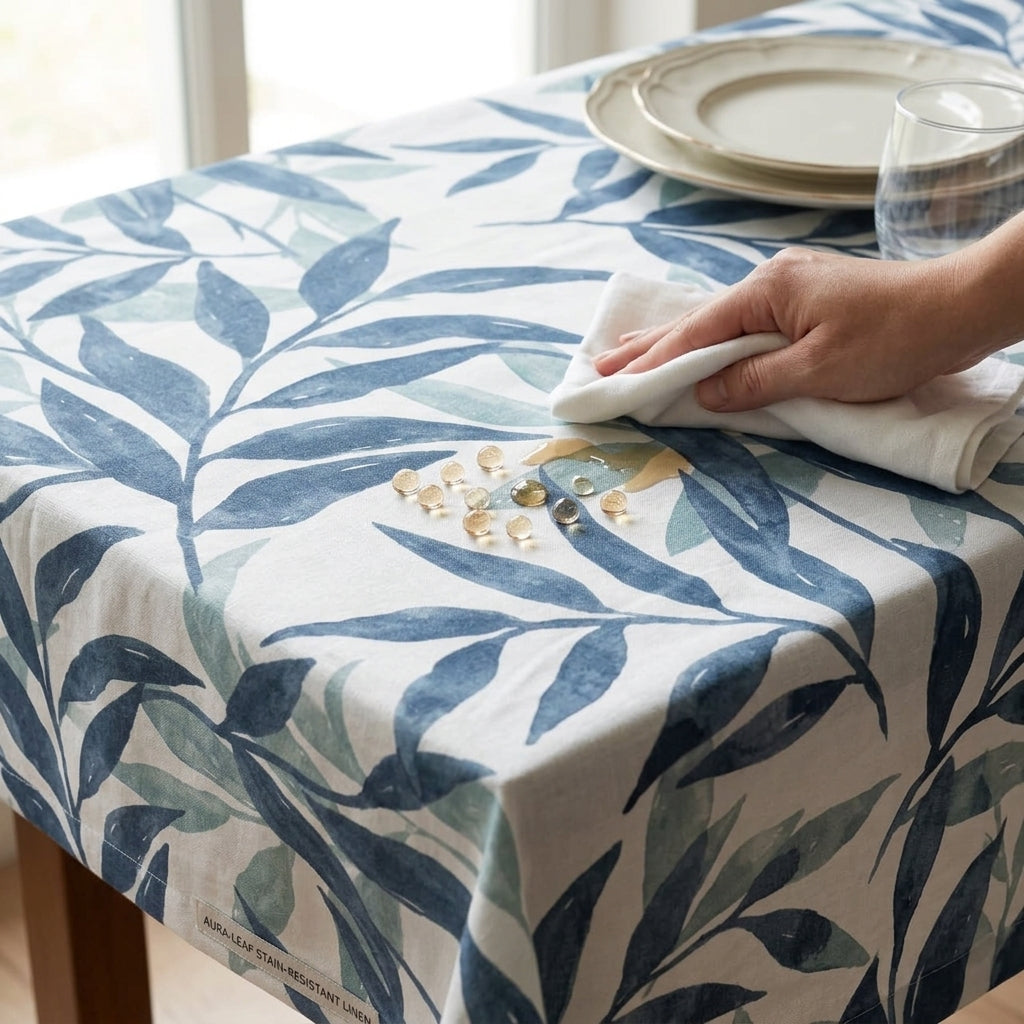Stain Proof Leaf Tablecloth