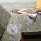 Stain Proof Magna Rose Pistachio Tablecloth
