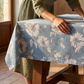 Stain Proof Magna Rose Sky Tablecloth
