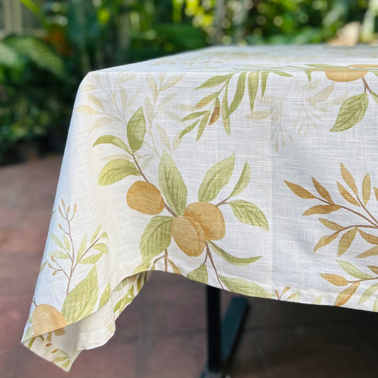 Stain Proof Peach Melba Tablecloth