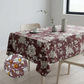 Spill Resistance Imperial Bloom Merlot Tablecloth