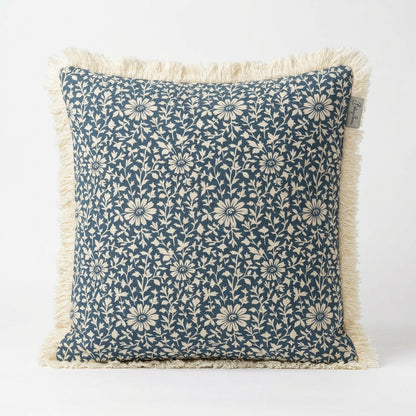 Vintage Bloom Cushion cover - Blue