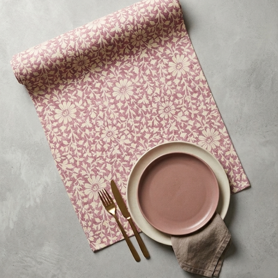 Vintage Bloom - Dusty Rose Runner