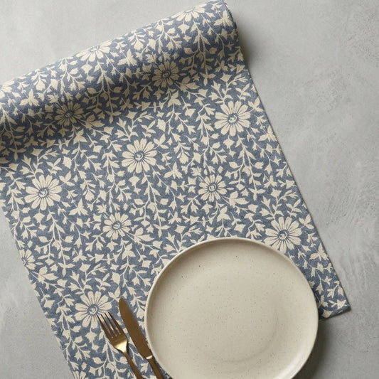 Vintage Bloom Blue Runner