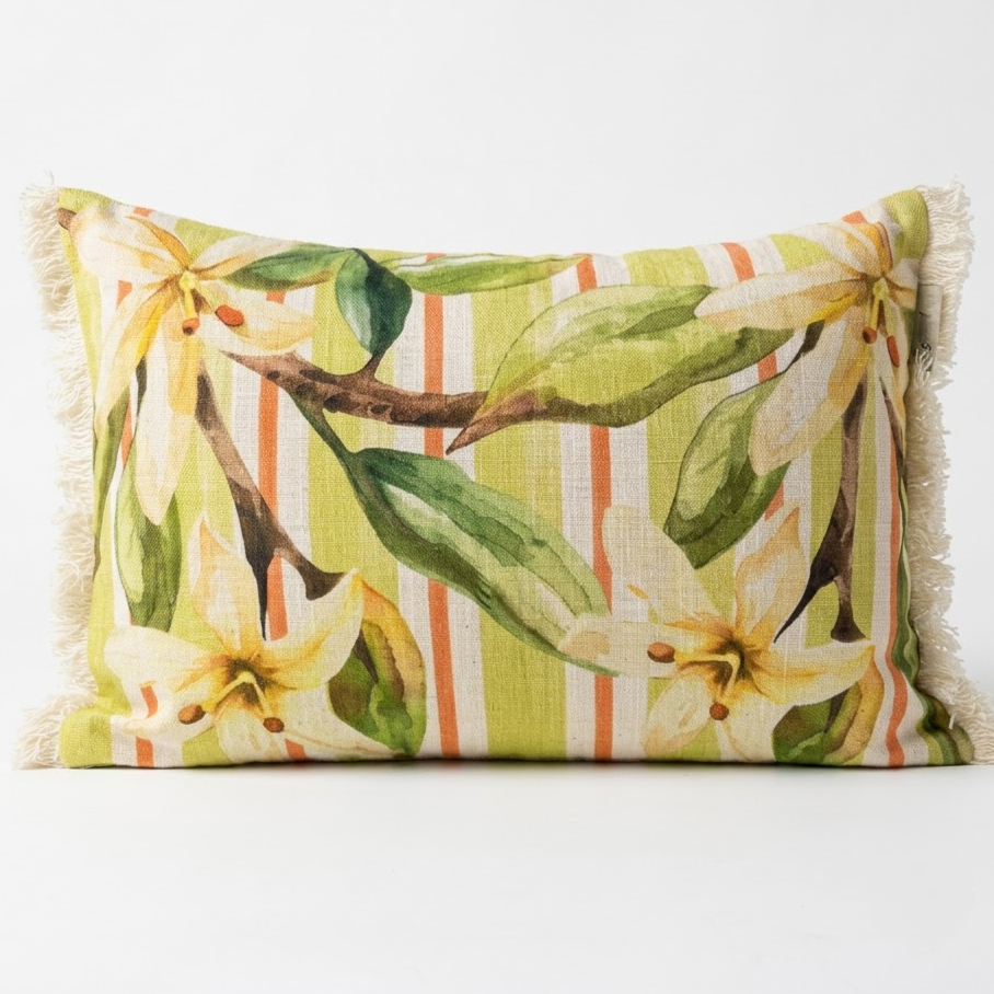 White Lily Cushion Cover