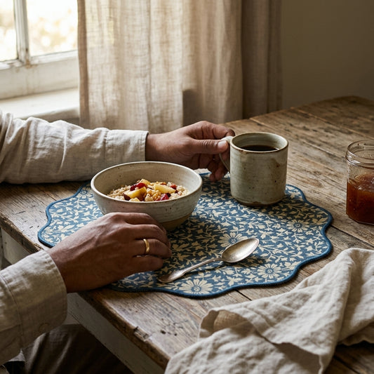 Vintage Bloom Blue Placemat