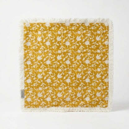 Vintage Bloom Cushion cover - Mustard