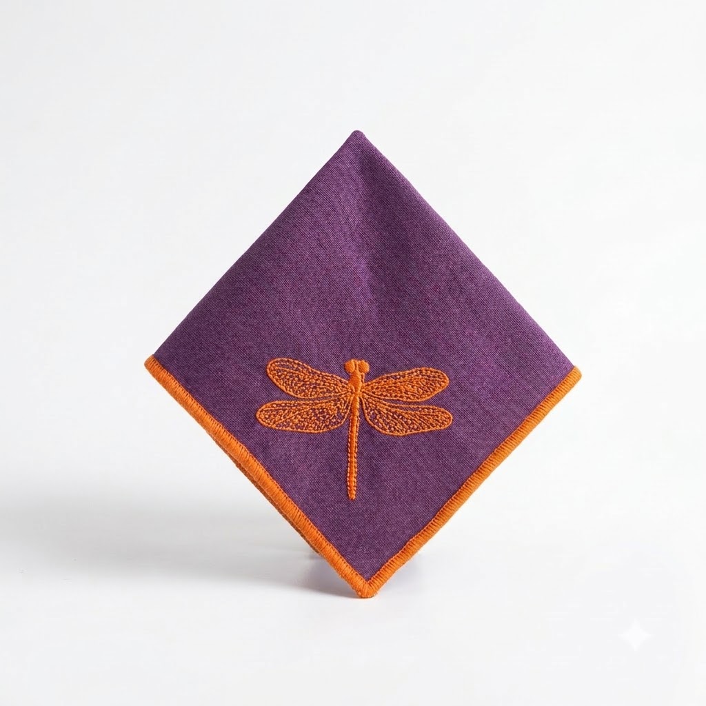 Thumbi Cocktail Napkin- Purple
