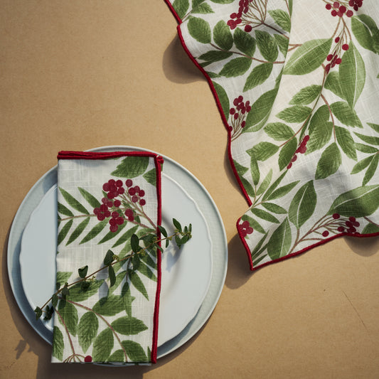 Mulberry Sulb Embroidered Napkins