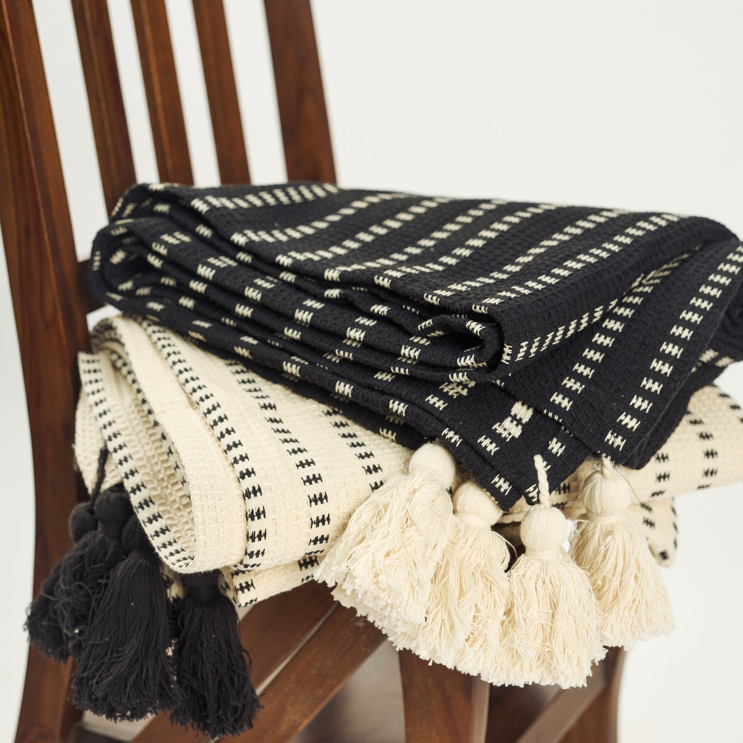 Charcoal weave Throw