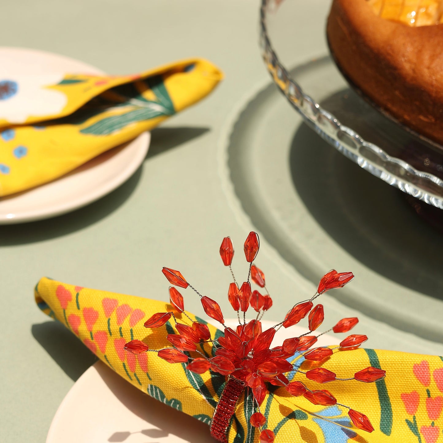 Fireworks - Red Napkin Rings