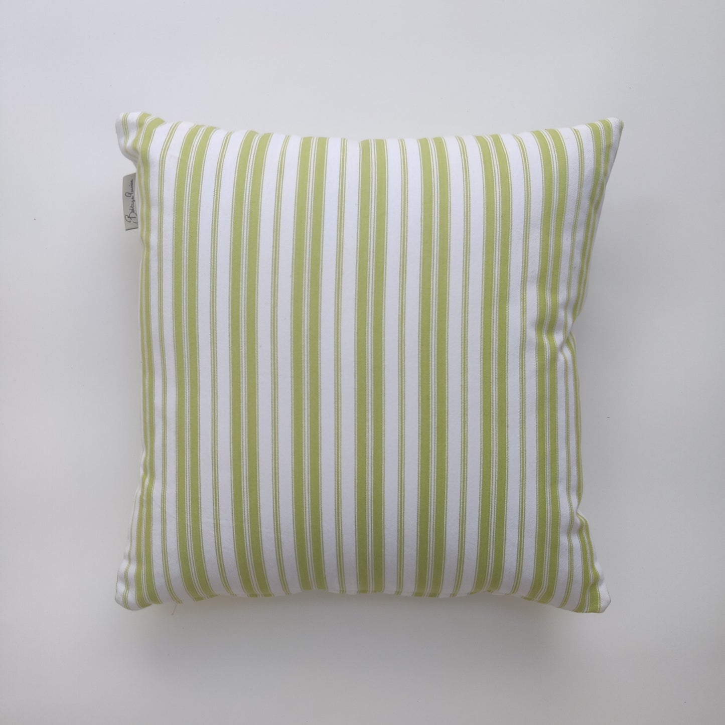 Ticking Stripe - Lime Green