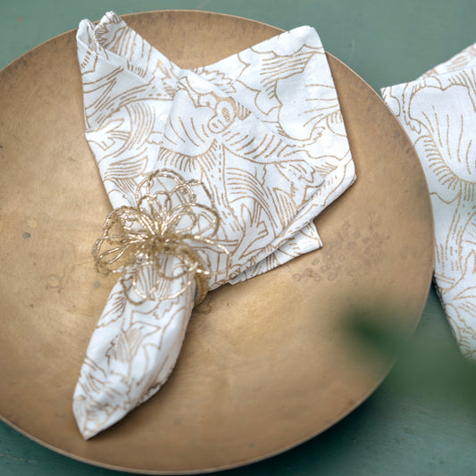 Fiore Gold Festive Napkin