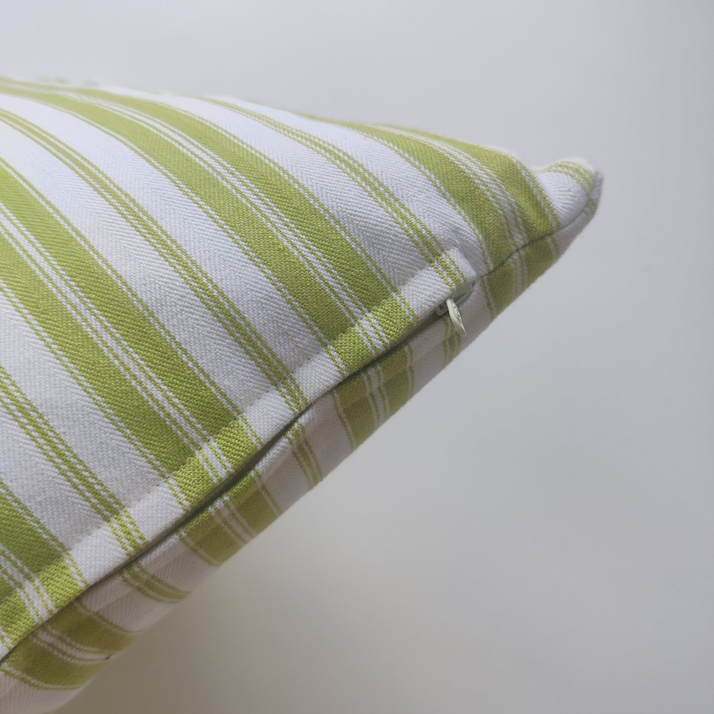 Ticking Stripe - Lime Green