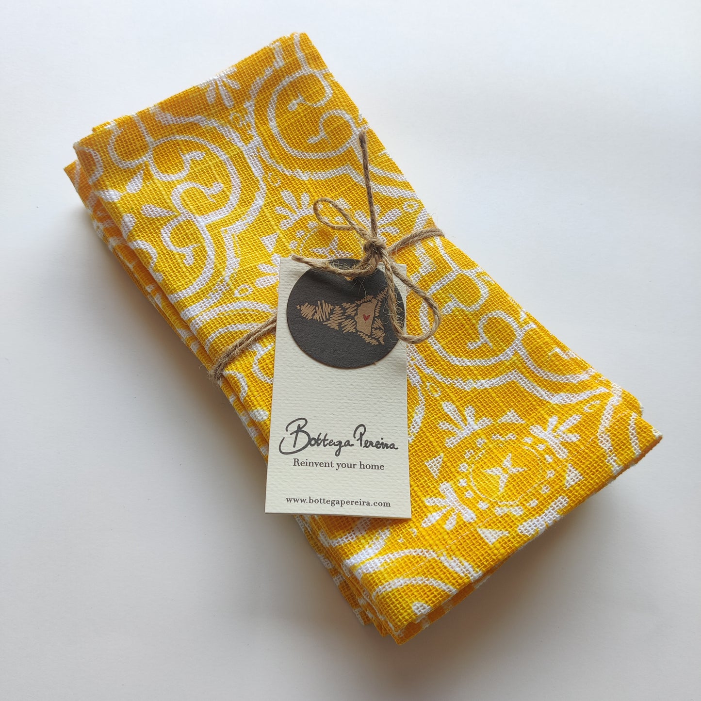 Moroccan Tile Napkin - Yellow