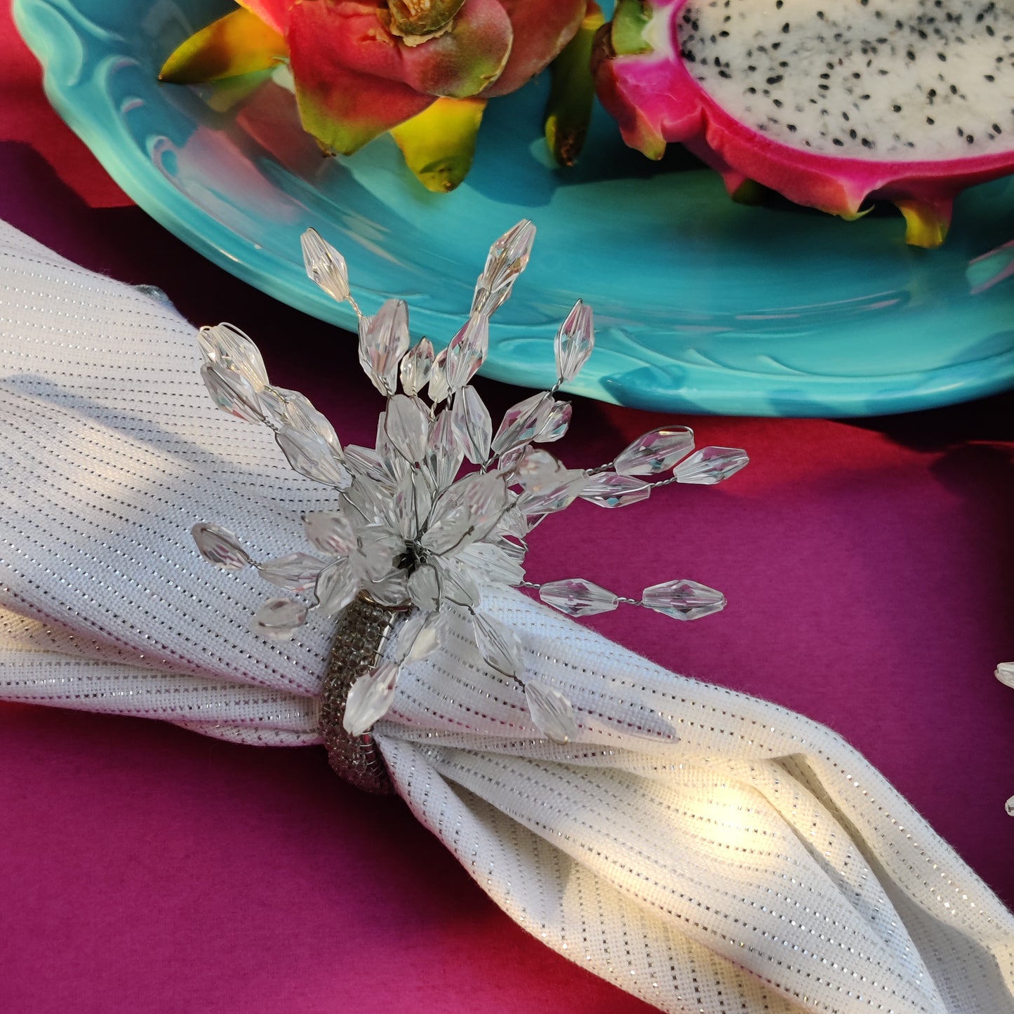 Fireworks - Silver Napkin rings