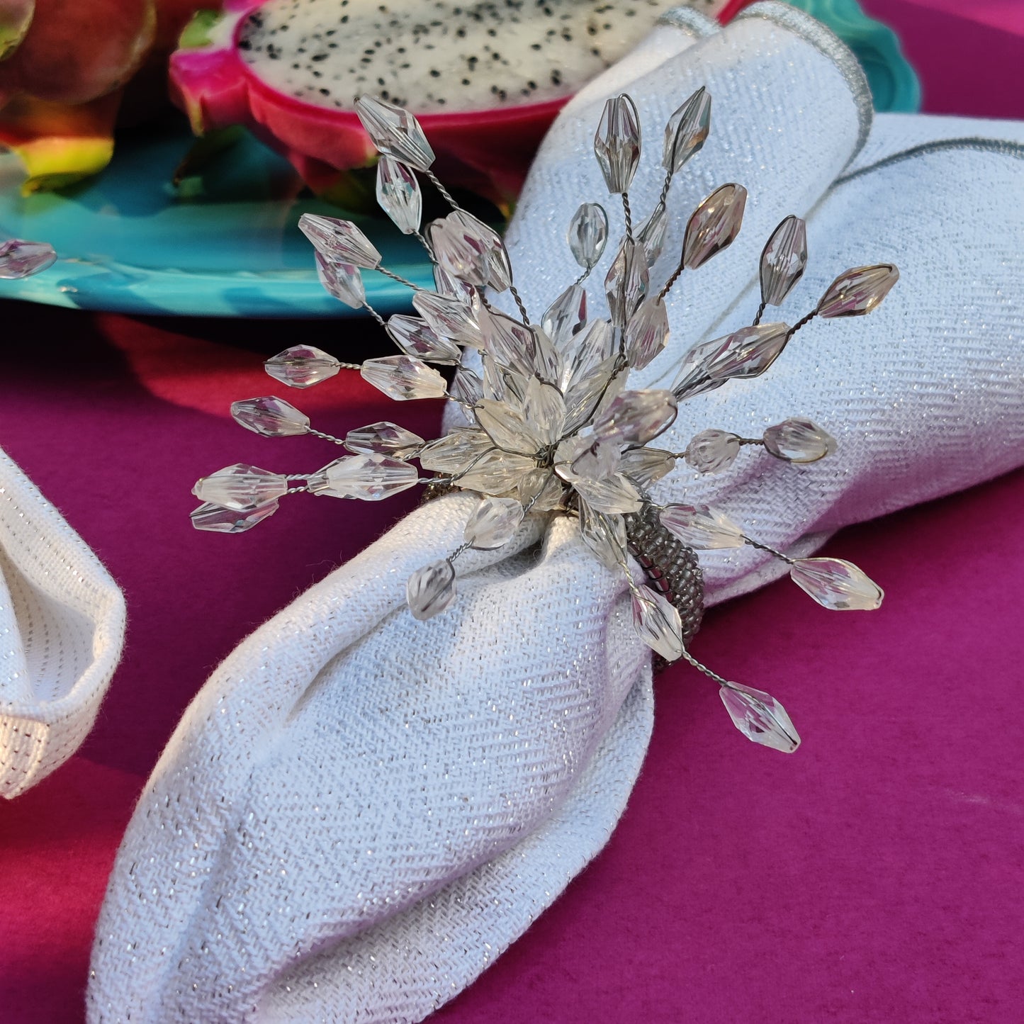 Fireworks - Silver Napkin rings